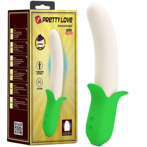 Wibrator realistyczny w kształcie banana - Banana Knight, USB PRETTY LOVE
