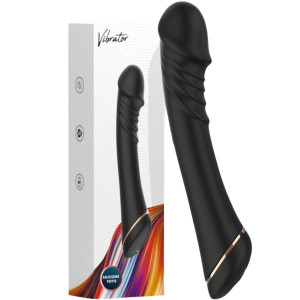 Czarny wibrator do stymulacji punktu G Hancock - na USB, Wodoodporny, Silikonowy - Boss Series