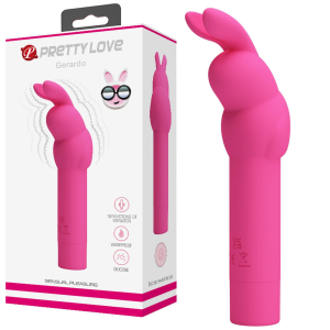 Różowy stymulator łechtaczki - Gerardo - na baterie, Silikonowy Pretty Love