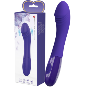 Granatowy wibrator do punktu G - Elemental - Youth - na USB, Silikonowy Pretty Love