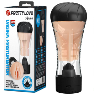 Masturbator realistyczny - Naomi - z wibracjami na baterie, pochwa, Pretty Love