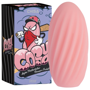 Różowy masturbator z wypustkami - Alpha - Pleasure Pocket - TPE - CHISA