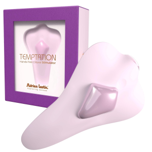 Różowy stymulator łechtaczki - Temptation - sterowany aplikacją, USB Silikonowy - Adrien Lastic