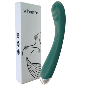 Wibrator do stymulacji punktu G na akumulator, USB Silikonowy, Zielony - Boss Series