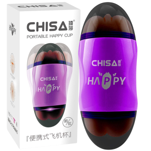 Masturbator realistyczny - Happy Cup - pochwa i anal, cielisty, T-Skin - CHISA