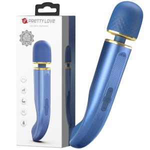 Niebieski masażer Wand do stymulacji miejsc erogennych, USB - PRETTY LOVE