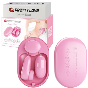 Pretty Love Magic Box wibrator soniczny różowy silikonowy 5 cm z pilotem przewodowym