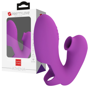 Fioletowy stymulator - Super Finger ATHENA - na palec, USB Silikonowy - PRETTY LOVE