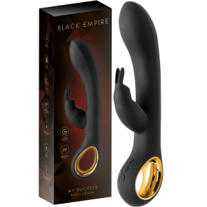 Wibrator z króliczkiem - MY DUCHESS - stymulujący punkt G, USB - BLACK EMPIRE
