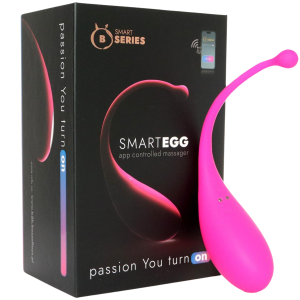 Różowe wibrujące jajeczko - Smart Egg"" - sterowane telefonem, USB Silikonowe - Boss Series