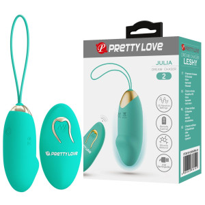 Wibrujące jajeczko na pilota  - JULIA - sterowane bezprzewodowo, USB Silikonowe - Pretty Love
