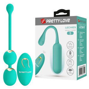 Kulki gejszy z wibracjami  - LECHIES - sterowane pilotem bezprzewodowy, podwójne, USB - Pretty Love