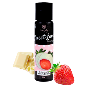 Żel do pieszczenia ciała o smaku czekolady i truskawki - 60 ml - Secret Play