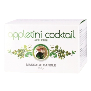 Świeca do masażu erotycznego o zapachu jabłka i cynamonu - 150 g - Appletini Cocktail Massage Candle
