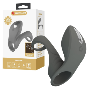 Pierścień erekcyjny - Master Ring - ze stymulatorem, USB - PRETTY LOVE