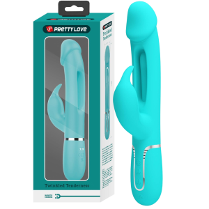 Wibrator z króliczkiem - Kampas - stymulujący punkt G oraz łechtaczkę, USB Silikonowy - Pretty Love