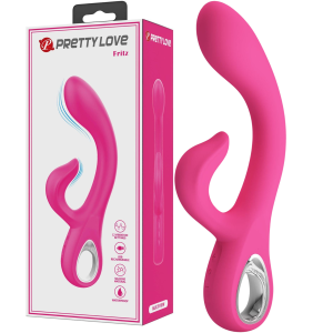 Wibrator z króliczkiem - Fritz - stymulujący punkt G, USB Silikonowy - Pretty Love