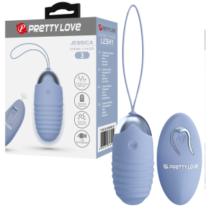 Wibrujące jajeczko na pilota - JESSICA - sterowany bezprzewodowo, USB Silikonowy - Pretty Love