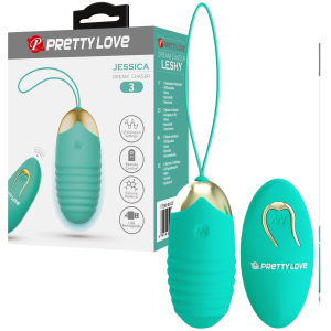 Wibrujące jajeczko na pilota - JESSICA - sterowany bezprzewodowo, USB Silikonowy - Pretty Love