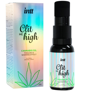 Żel stymulujący łechtaczkę - CLIT ME HIGH - 15 ml - z olejkiem z nasion konopii, wibracje - INTT