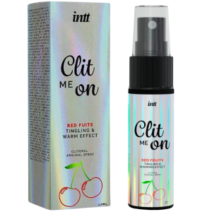 Spray do łechtaczki o smaku i zapachu czerwonych owoców - z efektem wibracji - Intt CLIT ME ON  - 12 ml