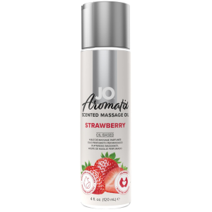 Olejek do masażu erotycznego -  Aromatix Scented 120 ml - wegański, truskawkowy - JO