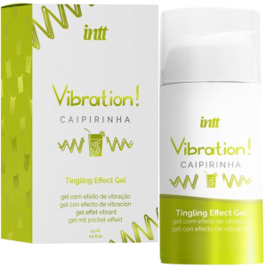 Żel stymulujący VIBRATION CAIPIRINHA 15 ml - z efektem wibracji i mrowienia - smakowy - Intt