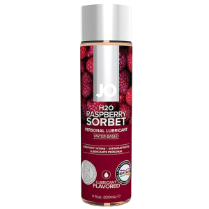 Lubrykant smakowy na bazie wody - Raspberry 120 ml - System JO