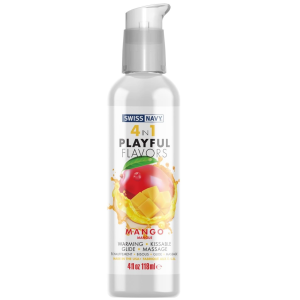 Lubrykant smakowy na bazie wody - 118 ml - mango - do zabaw oralnych