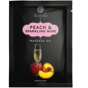 Żel do masażu erotycznego - PEACH & SPARKLING WINE 10 ML - Secret Play