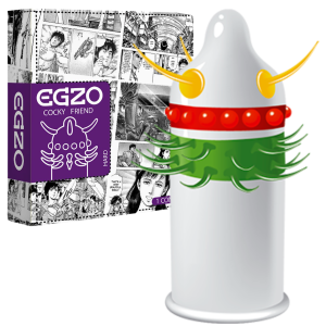 Prezerwatywy z wypustkami - Jolly Roger - 1 sztuka - stymulujące - Egzo