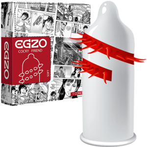 Prezerwatywa  z wypustkami - Dragon Lord`s - 1 sztuka - stymulująca - Egzo