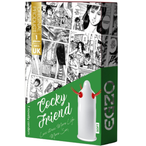 Prezerwatywa z wyspustkami - Cocky Friend - 1 sztuka - stymulująca - EGZO
