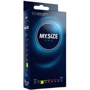 Prezerwatywy lateksowe - MY.SIZE PRO 49 mm - 10 sztuk - nawilżone, wegańskie