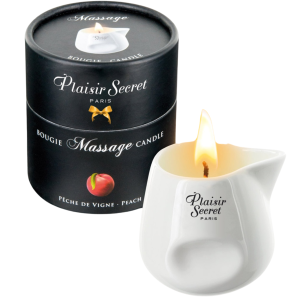 Świeca zapachowa do masażu erotycznego - PEACH CANDLE 80 ML - Plasir Secret