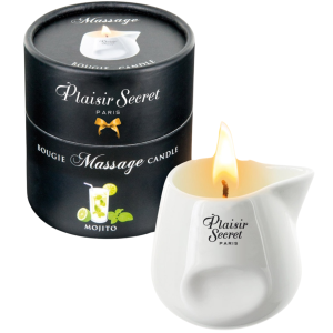 Świeca zapachowa do masażu erotycznego - MOJITO CANDLE 80 ML - Plasir Secret