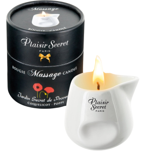 Świeca zapachowa do masażu erotycznego - POPPY CANDLE 80 ML - Plasir Secret