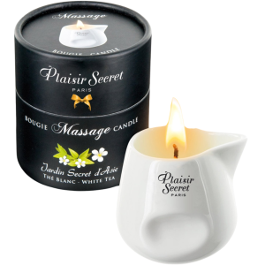 Świeca zapachowa do masażu erotycznego - THE WHITE MASSAGE CANDLE 80 ML - Plasir Secret