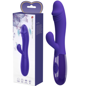 Wibrator z króliczkiem do punktu G - Snappy Youth - na USB, Fioletowy - PRETTY LOVE