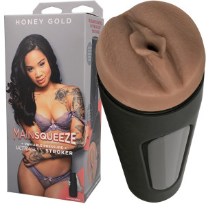 Masturbator realistyczny - Honey Gold - ULTRASKYN - pochwa w pojemniku - Doc Johnson