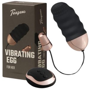 Wibrujące jajeczko na pilota bezprzewodowego, USB Czarny - Teazers