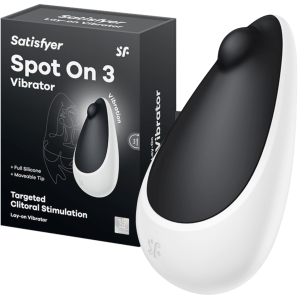 Wibrator do stymulacji łechtaczki - Spot On 3 - na USB, Czarny - Satisfyer