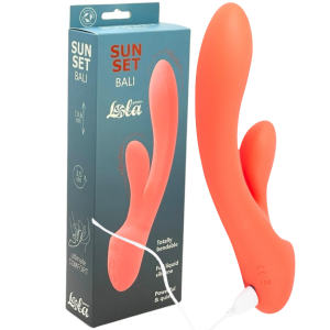 Wibrator z króliczkiem - Bali Sunset - do stymulacji punktu G, USB - Lola Toys
