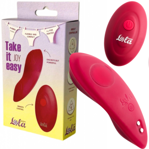 Czerwony stymulator do majtek - Take it Easy - Joy - na pilota - Lola Toys