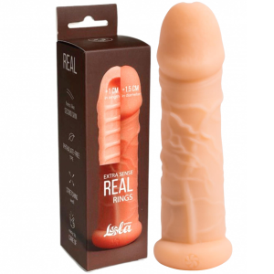 Realistyczna przedłużka penisa - Extra Sense Rings - Cielista, TPE - Lola Toys
