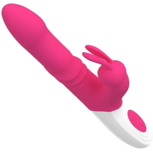 Wielofunkcyjny wibrator z króliczkiem (pchanie, rotacje i wibracje) - Eie USB - Boss Series