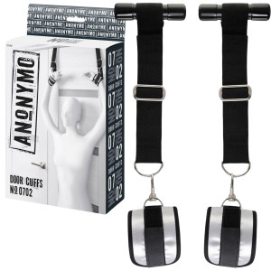 Mankiety mocowane na drzwi, czarne, poliestrowe 23cm - Anonymo