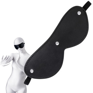 Opaska ze sztucznej skóry, czarna 24cm - Anonymo