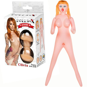 Damska lalka miłości z wibracjami - Olivia - realistyczna, cielista - TOYFA