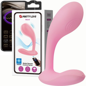 Wibrator do punktu G - Baird - sterowany aplikacją, USB Silikonowy - Pretty Love